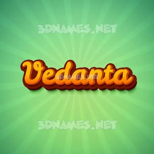 vedanta in Green Rays style - 3D name wallpaper vedanta in Green Rays style - 3D name wallpaper