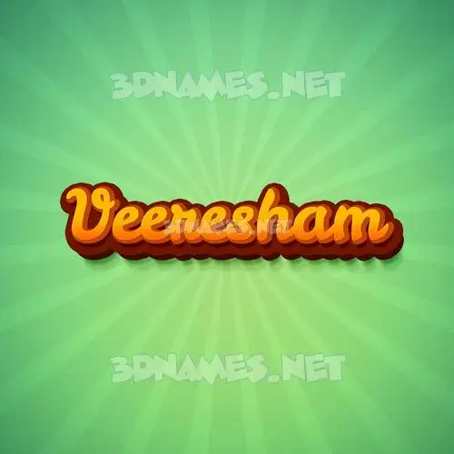 veeresham in Green Rays style - 3D name wallpaper veeresham in Green Rays style - 3D name wallpaper