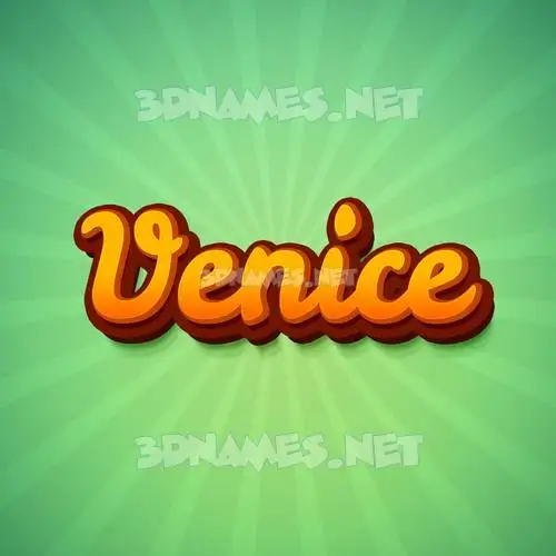 venice in Green Rays style - 3D name wallpaper venice in Green Rays style - 3D name wallpaper