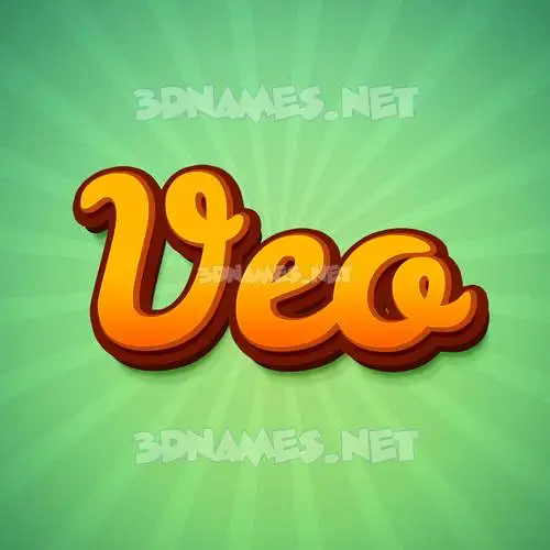 veo in Green Rays style - 3D name wallpaper veo in Green Rays style - 3D name wallpaper