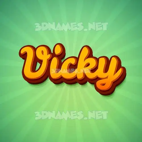 vicky in Green Rays style - 3D name wallpaper vicky in Green Rays style - 3D name wallpaper