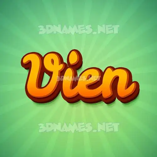 vien in Green Rays style - 3D name wallpaper vien in Green Rays style - 3D name wallpaper