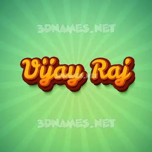 vijay raj in Green Rays style - 3D name wallpaper