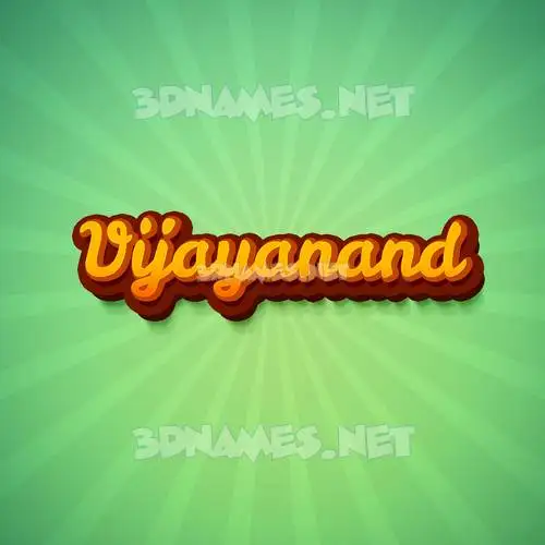 vijayanand in Green Rays style - 3D name wallpaper