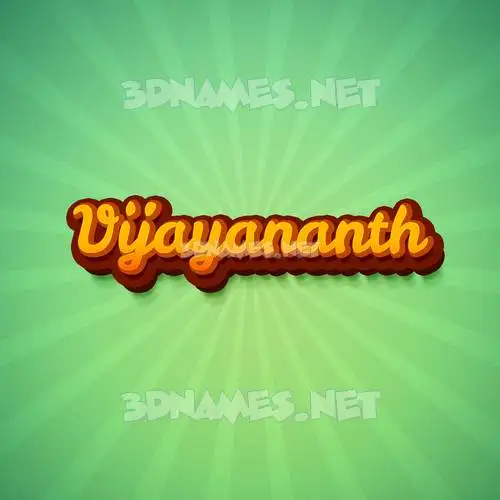 vijayananth in Green Rays style - 3D name wallpaper