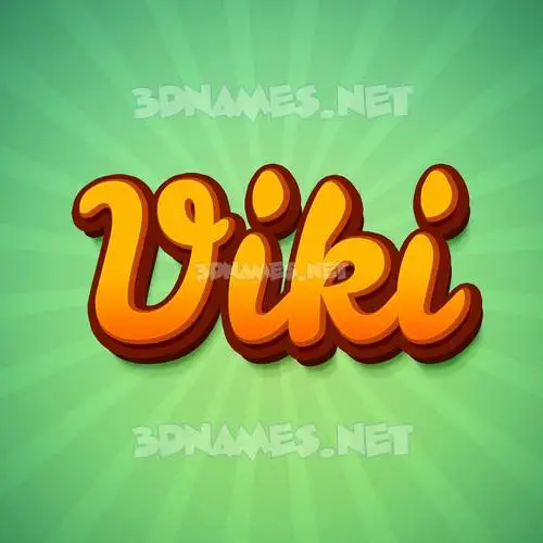 viki in Green Rays style - 3D name wallpaper viki in Green Rays style - 3D name wallpaper