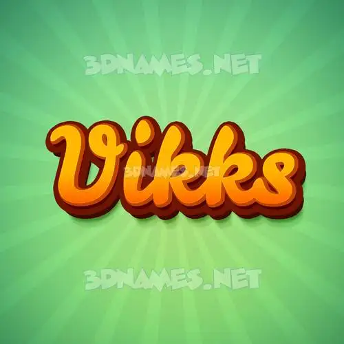 vikks in Green Rays style - 3D name wallpaper vikks in Green Rays style - 3D name wallpaper