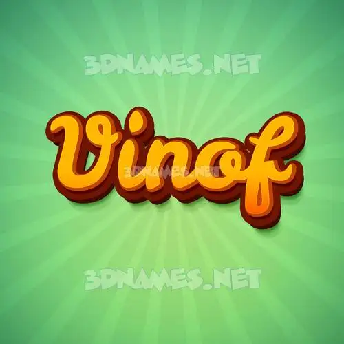 vinof in Green Rays style - 3D name wallpaper vinof in Green Rays style - 3D name wallpaper