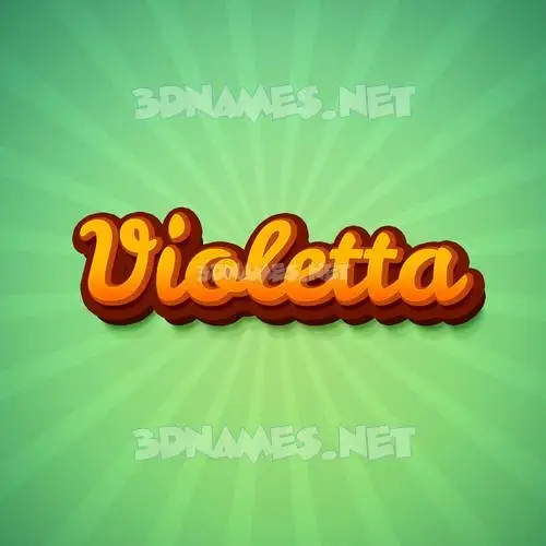violetta in Green Rays style - 3D name wallpaper
