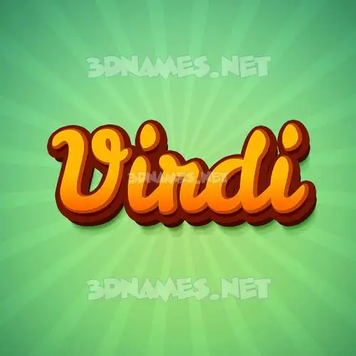 virdi in Green Rays style - 3D name wallpaper virdi in Green Rays style - 3D name wallpaper