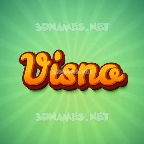 visno in Green Rays style - 3D name wallpaper visno in Green Rays style - 3D name wallpaper