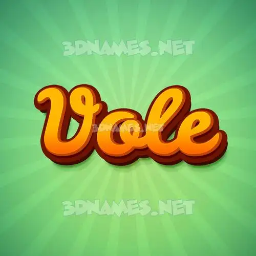 vole in Green Rays style - 3D name wallpaper vole in Green Rays style - 3D name wallpaper