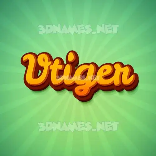 vtiger in Green Rays style - 3D name wallpaper vtiger in Green Rays style - 3D name wallpaper