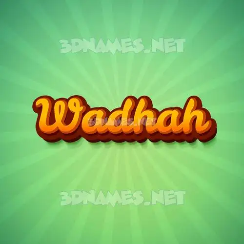 wadhah in Green Rays style - 3D name wallpaper wadhah in Green Rays style - 3D name wallpaper