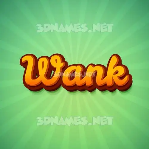 wank in Green Rays style - 3D name wallpaper wank in Green Rays style - 3D name wallpaper