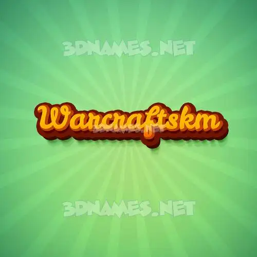 warcraftskm in Green Rays style - 3D name wallpaper warcraftskm in Green Rays style - 3D name wallpaper