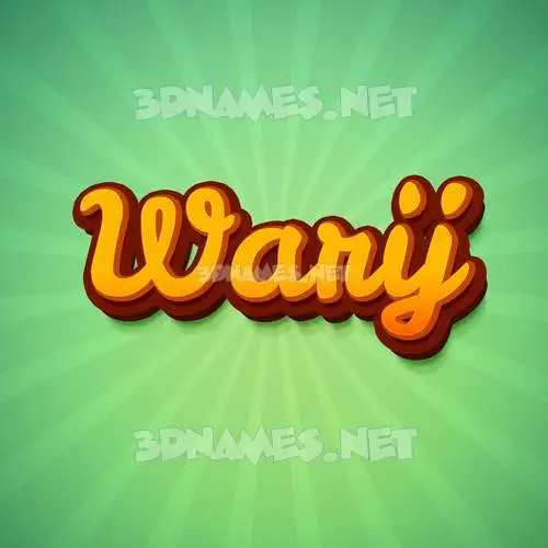 warij in Green Rays style - 3D name wallpaper warij in Green Rays style - 3D name wallpaper