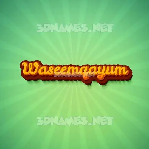 waseemqayum in Green Rays style - 3D name wallpaper waseemqayum in Green Rays style - 3D name wallpaper