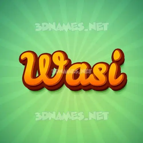 wasi in Green Rays style - 3D name wallpaper wasi in Green Rays style - 3D name wallpaper