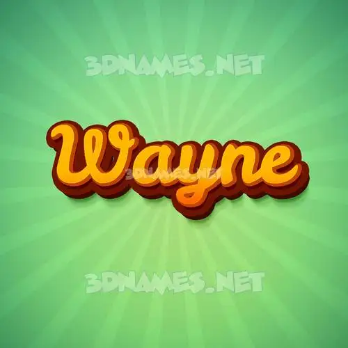 wayne in Green Rays style - 3D name wallpaper wayne in Green Rays style - 3D name wallpaper