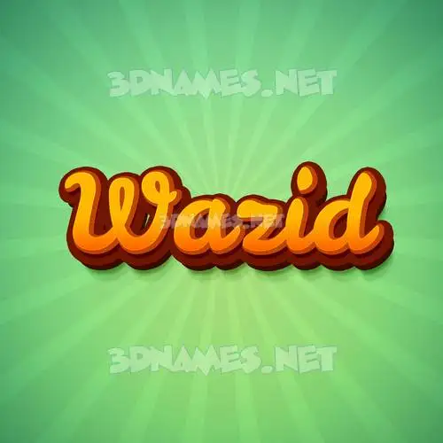 wazid in Green Rays style - 3D name wallpaper wazid in Green Rays style - 3D name wallpaper