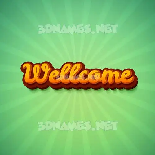 wellcome in Green Rays style - 3D name wallpaper wellcome in Green Rays style - 3D name wallpaper