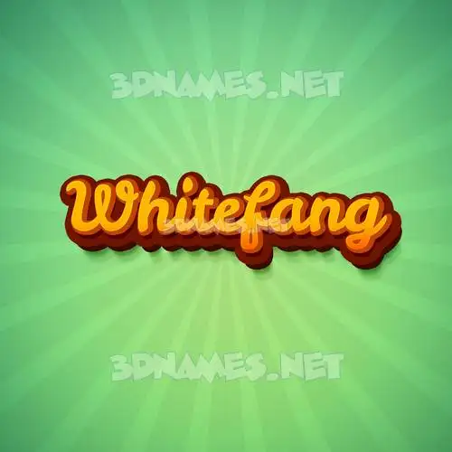 whitefang in Green Rays style - 3D name wallpaper whitefang in Green Rays style - 3D name wallpaper