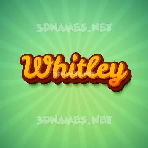 whitley in Green Rays style - 3D name wallpaper whitley in Green Rays style - 3D name wallpaper