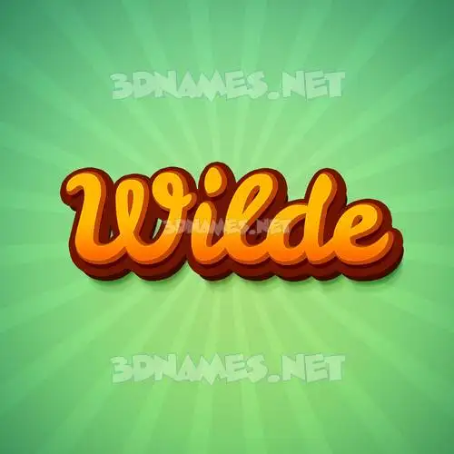 wilde in Green Rays style - 3D name wallpaper wilde in Green Rays style - 3D name wallpaper