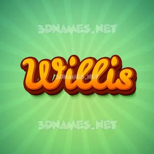 willis in Green Rays style - 3D name wallpaper willis in Green Rays style - 3D name wallpaper