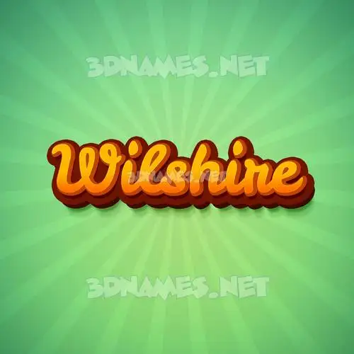 wilshire in Green Rays style - 3D name wallpaper wilshire in Green Rays style - 3D name wallpaper