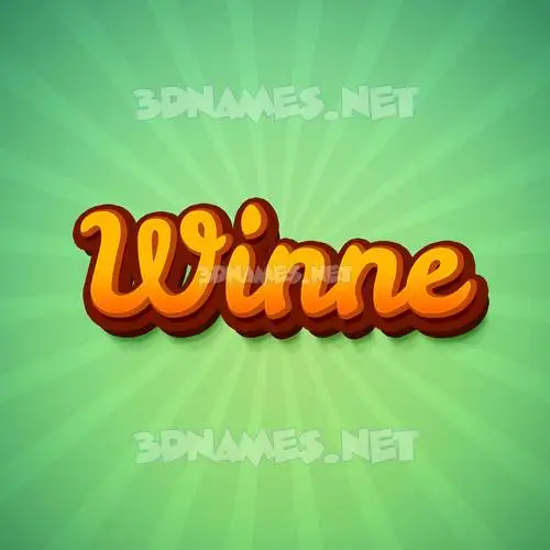 winne in Green Rays style - 3D name wallpaper winne in Green Rays style - 3D name wallpaper