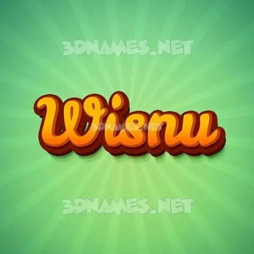 wisnu in Green Rays style - 3D name wallpaper wisnu in Green Rays style - 3D name wallpaper