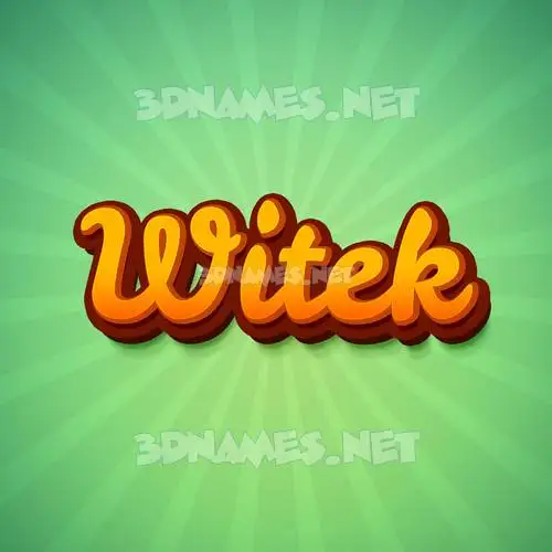 witek in Green Rays style - 3D name wallpaper witek in Green Rays style - 3D name wallpaper