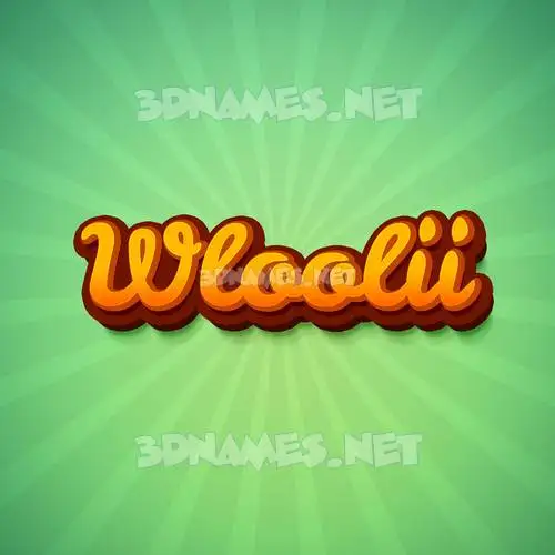 wloolii in Green Rays style - 3D name wallpaper wloolii in Green Rays style - 3D name wallpaper