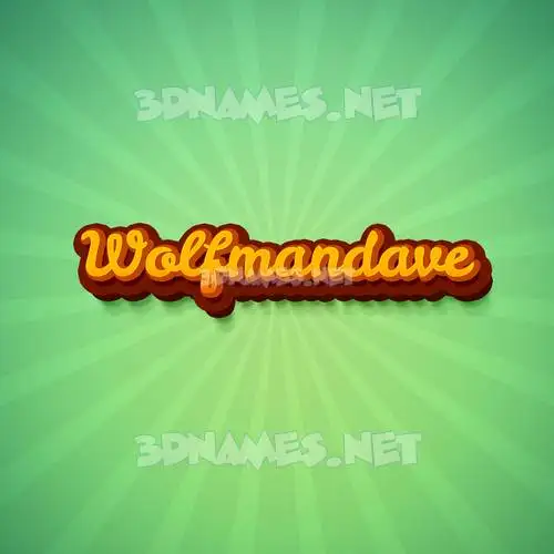 wolfmandave in Green Rays style - 3D name wallpaper wolfmandave in Green Rays style - 3D name wallpaper