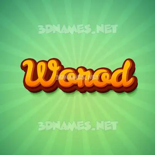 worod in Green Rays style - 3D name wallpaper worod in Green Rays style - 3D name wallpaper