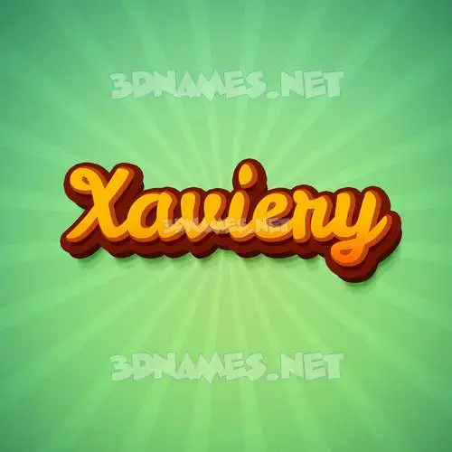 xaviery in Green Rays style - 3D name wallpaper xaviery in Green Rays style - 3D name wallpaper