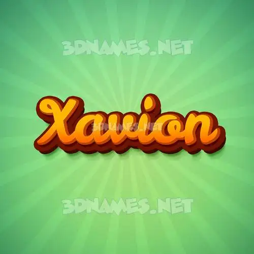 xavion in Green Rays style - 3D name wallpaper xavion in Green Rays style - 3D name wallpaper