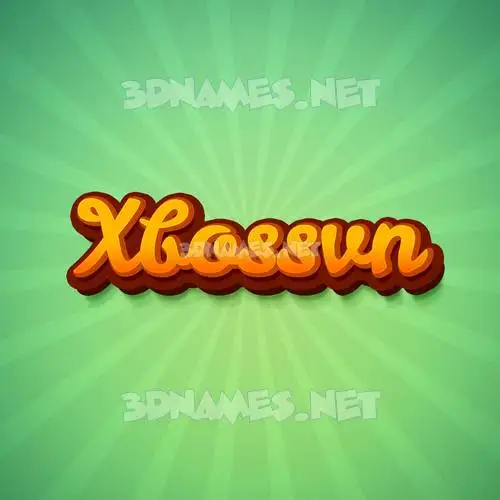 xbossvn in Green Rays style - 3D name wallpaper xbossvn in Green Rays style - 3D name wallpaper