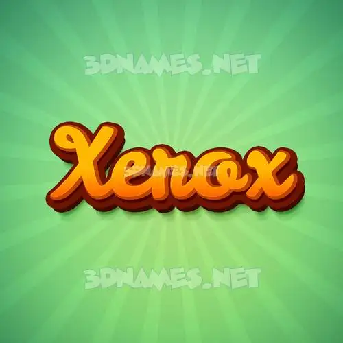 xerox in Green Rays style - 3D name wallpaper xerox in Green Rays style - 3D name wallpaper