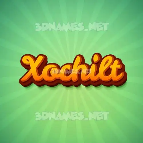 xochilt in Green Rays style - 3D name wallpaper xochilt in Green Rays style - 3D name wallpaper