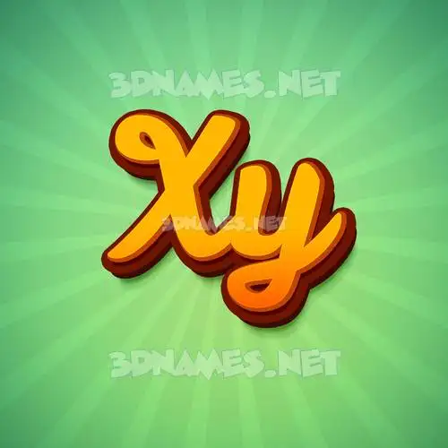 xy in Green Rays style - 3D name wallpaper xy in Green Rays style - 3D name wallpaper