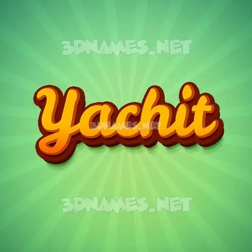yachit in Green Rays style - 3D name wallpaper yachit in Green Rays style - 3D name wallpaper