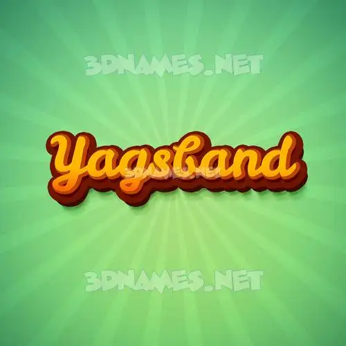 yagsband in Green Rays style - 3D name wallpaper yagsband in Green Rays style - 3D name wallpaper