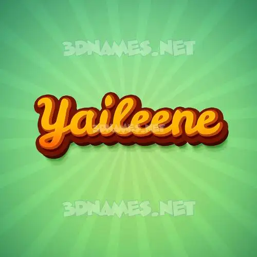 yaileene in Green Rays style - 3D name wallpaper yaileene in Green Rays style - 3D name wallpaper
