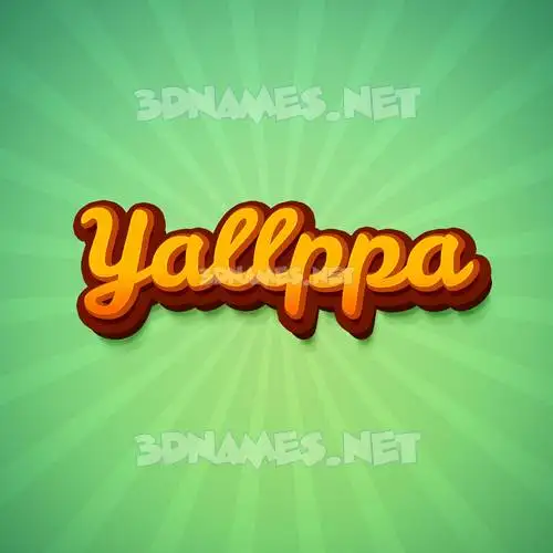 yallppa in Green Rays style - 3D name wallpaper yallppa in Green Rays style - 3D name wallpaper