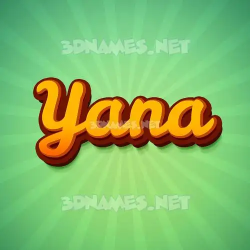 yana in Green Rays style - 3D name wallpaper yana in Green Rays style - 3D name wallpaper