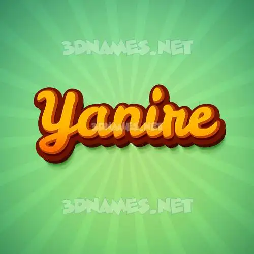 yanire in Green Rays style - 3D name wallpaper yanire in Green Rays style - 3D name wallpaper