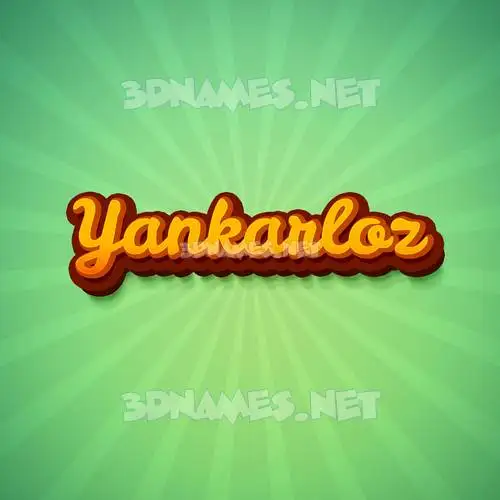 yankarloz in Green Rays style - 3D name wallpaper yankarloz in Green Rays style - 3D name wallpaper